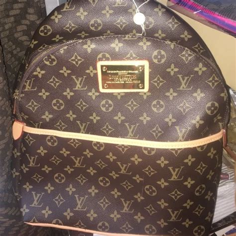 louis vuitton backpack with gold plate|louis vuitton backpack for sale.